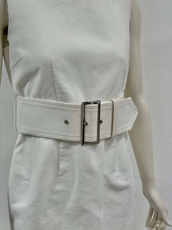 A/W2010 Comme des Garçons belted sheath dress