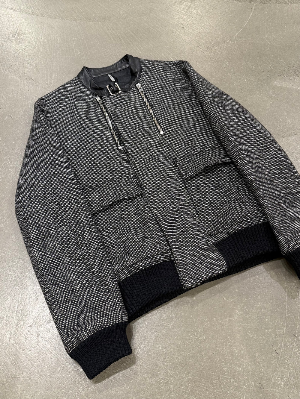 A/W2007 Dior Homma  by Hedi Slimane wool bomber jacket
