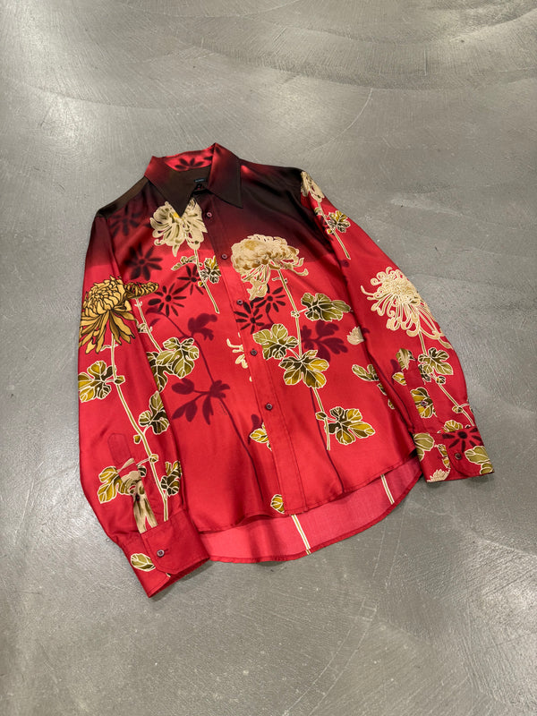 SS2001 Gucci by Tom Ford Chrysanthemum Silk Shirt