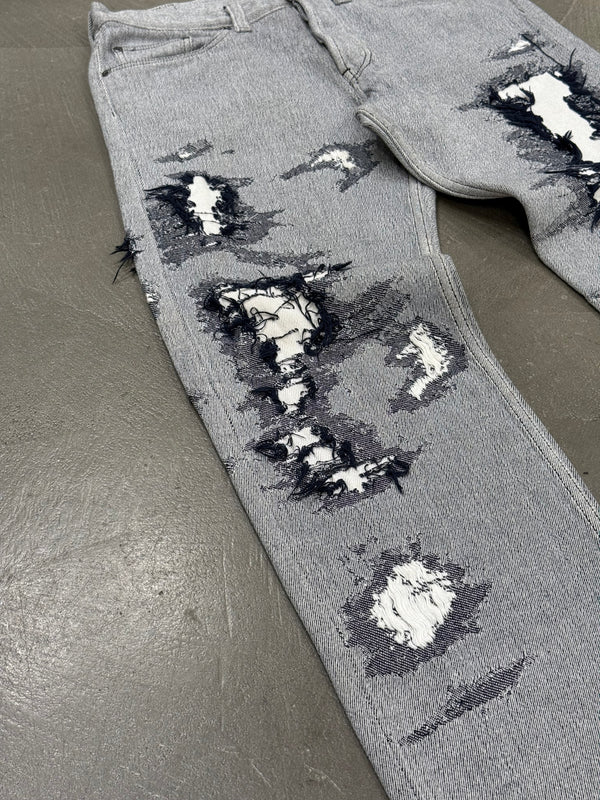 2000s Issey Miyake A-POC distressed pants