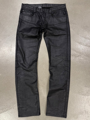 2000s Dior by Hedi Slimane coated jeans