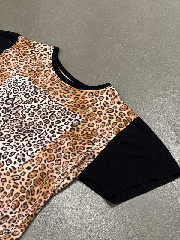 Saint Laurent by Hedi Slimane animal leopard printed tee shirt