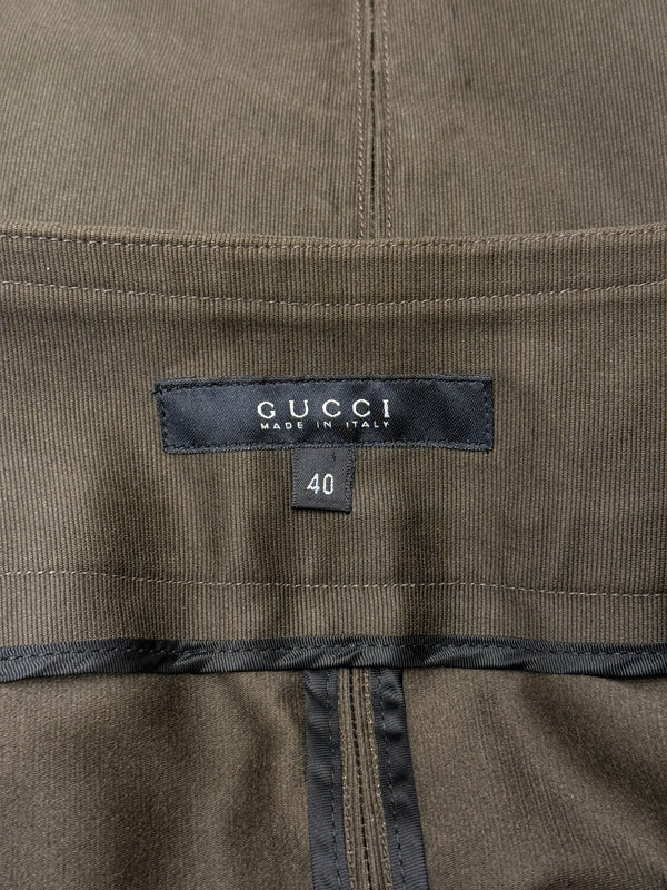 2003 Gucci by Tom Ford cargo midi skirt