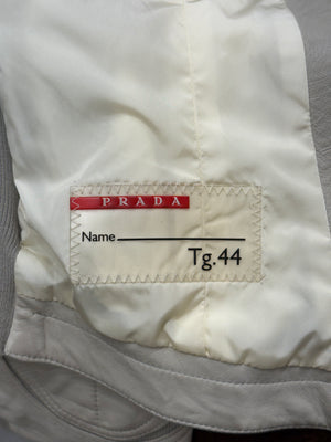 Prada zipped moto leather jacket