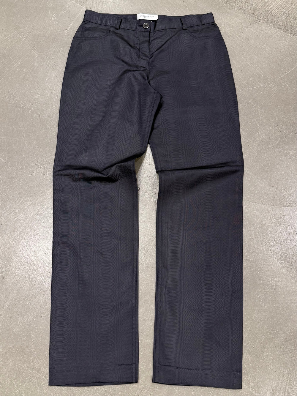2000s Yves Saint Laurent by Tom Ford silk straight leg pants