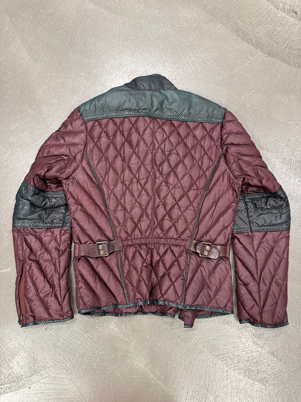 A/W2000 Roberto Cavalli snakeskin python leather puffer jacket