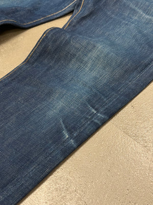 2000s Dior by Hedi Slimane faded raw denim