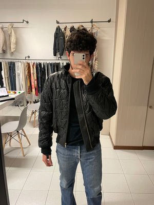1980s Armani leather bomber jacket