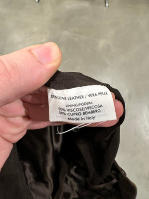 F/W2002 Yves Saint Laurent by Tom Ford bow tie leather short trousers