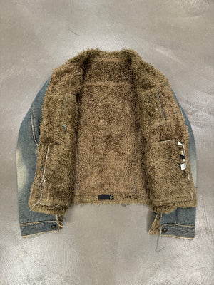 A/W2005 Roberto Cavalli shearling faded jacket