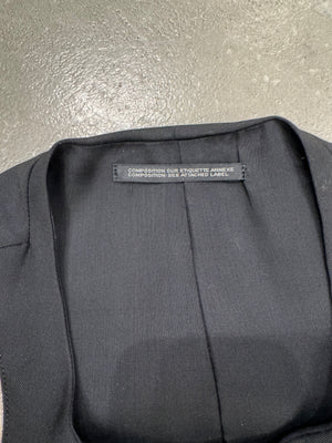 2000s Yohji Yamamoto wool black vest