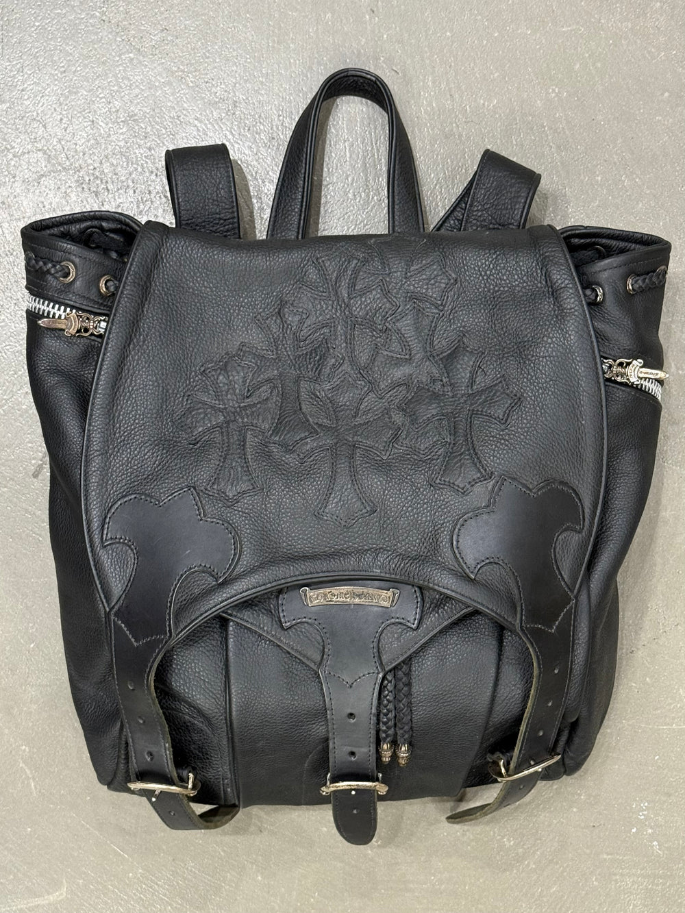 Chrome Hearts cross patch gunslinger backpack