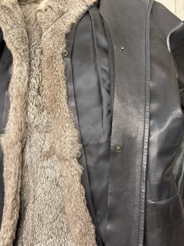 1999 Gucci by Tom Ford 2 in 1 fur leather jacket