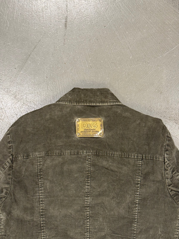 A/W2003 Dolce & Gabbana corduroy cargo jacket