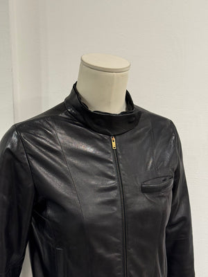 A/W2013 Maison Margiela MM6 fitted leather jacket