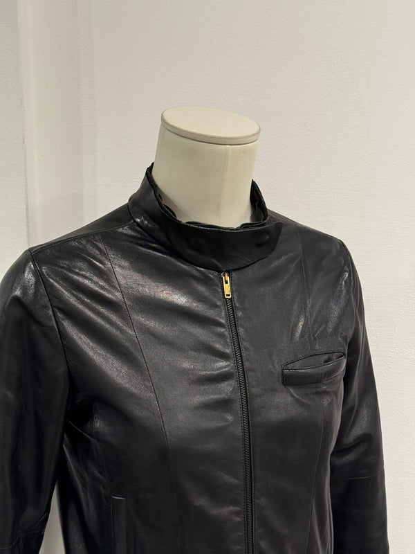 A/W2013 Maison Margiela MM6 fitted leather jacket