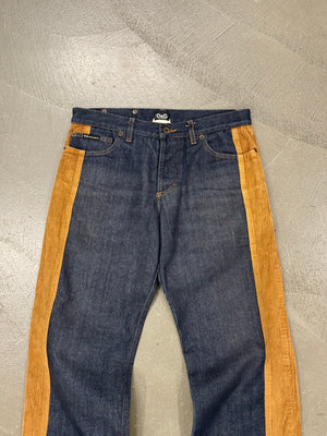 2000s Dolce & Gabbana hybrid corduroy jeans