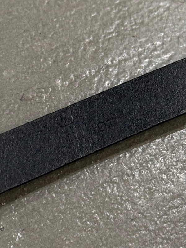 2000s Dior by Hedi Slimane studded leather belt