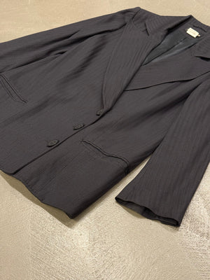 2000s Ann Demeulemeester pinstripe tailored blazer