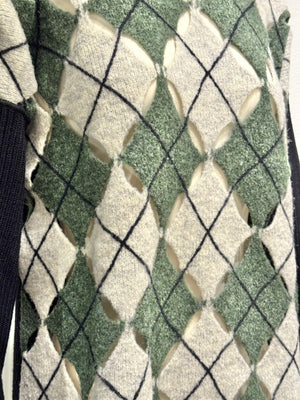 A/W1993 Jean Paul Gaultier cutout argyle sweater