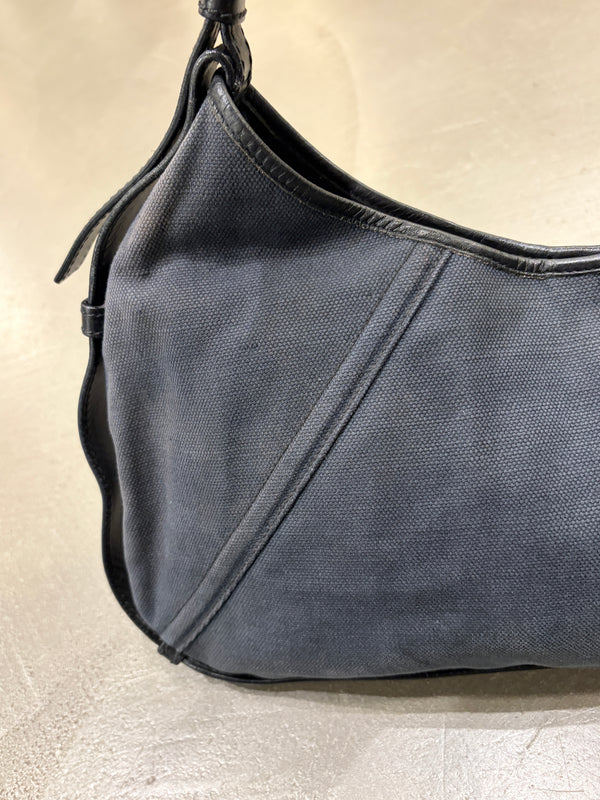 2002 Yves Saint Laurent by Tom Ford Mombasa blue canvas bag