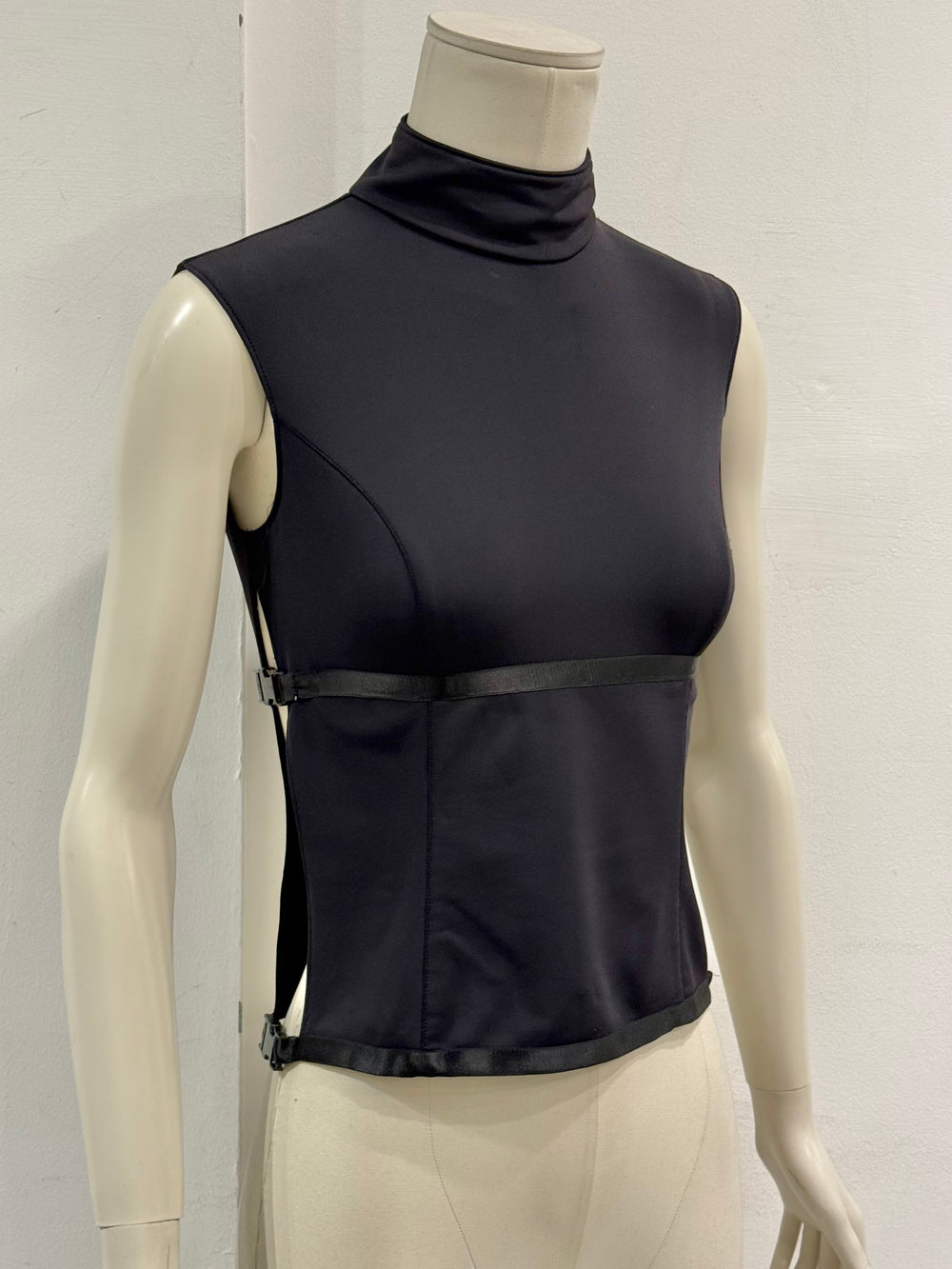 1999 Miu Miu technical sleeveless top with strap detailing