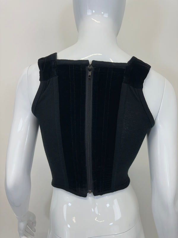 A/W 1989 Vivienne Westwood velvet corset bustier