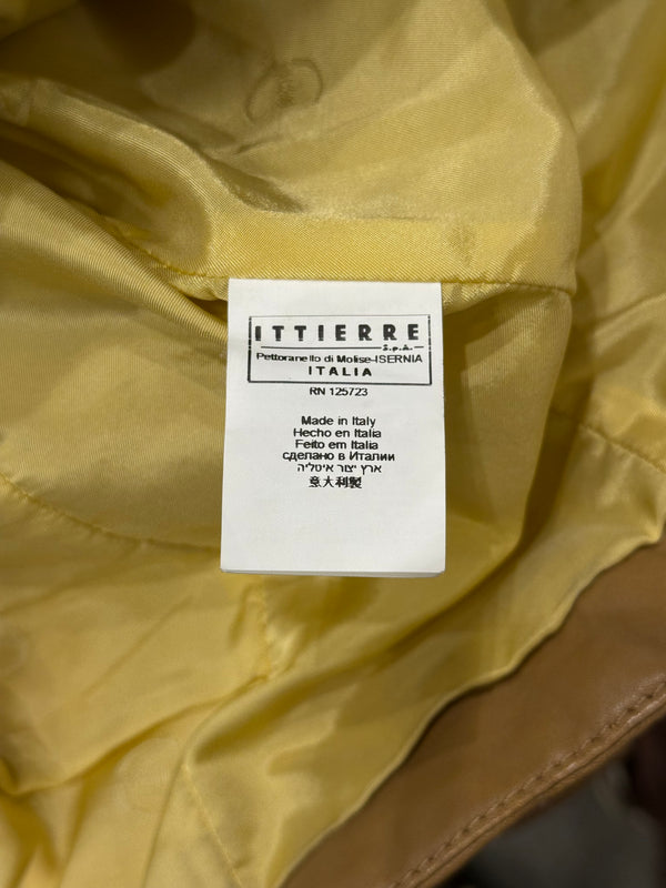 2000s Roberto Cavalli leather jacket with golden accents