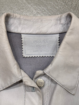 2000s Prada soft leather jacket