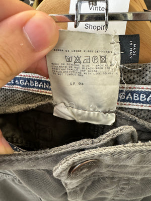 SS2003 Dolce & Gabbana military cargo pants