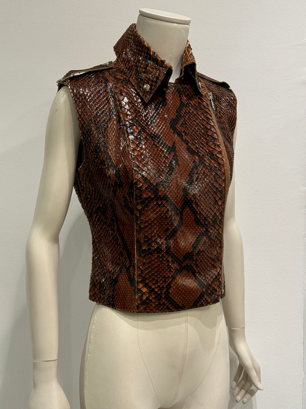 S/S2001 Dolce & Gabbana Python leather top