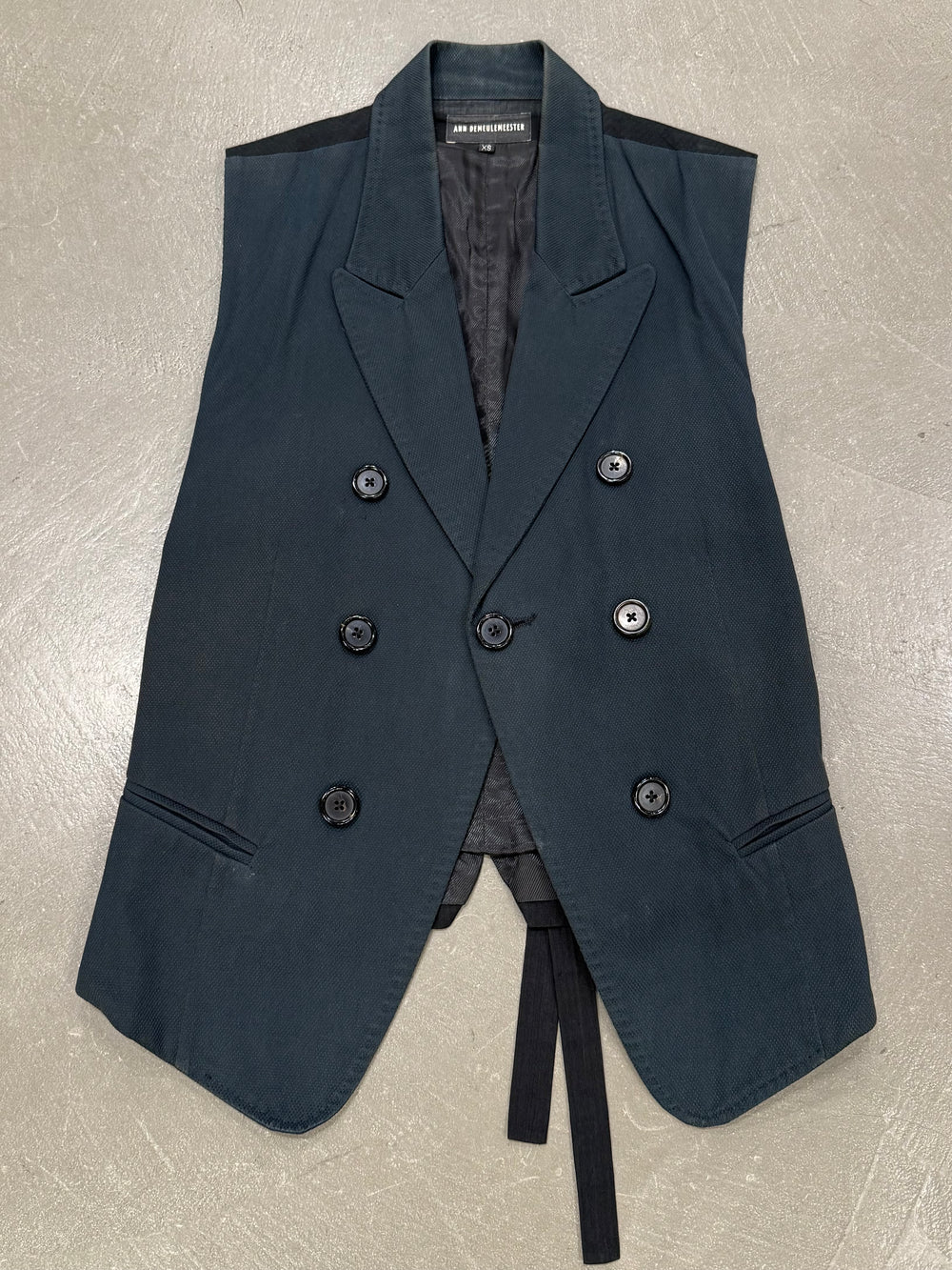 S/S2009 Ann Demeulemeester runway double breasted bondage vest