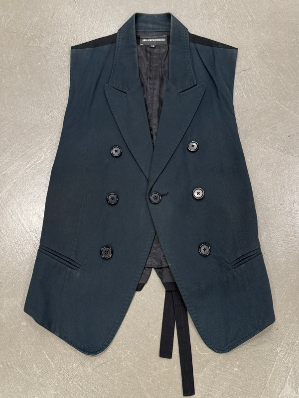 S/S2009 Ann Demeulemeester runway double breasted bondage vest