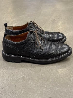 2010s Givenchy by Riccardo Tisci metal seam derby shoes
