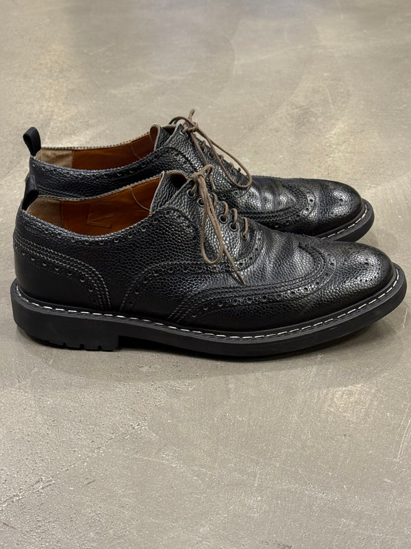 2010s Givenchy by Riccardo Tisci metal seam derby shoes
