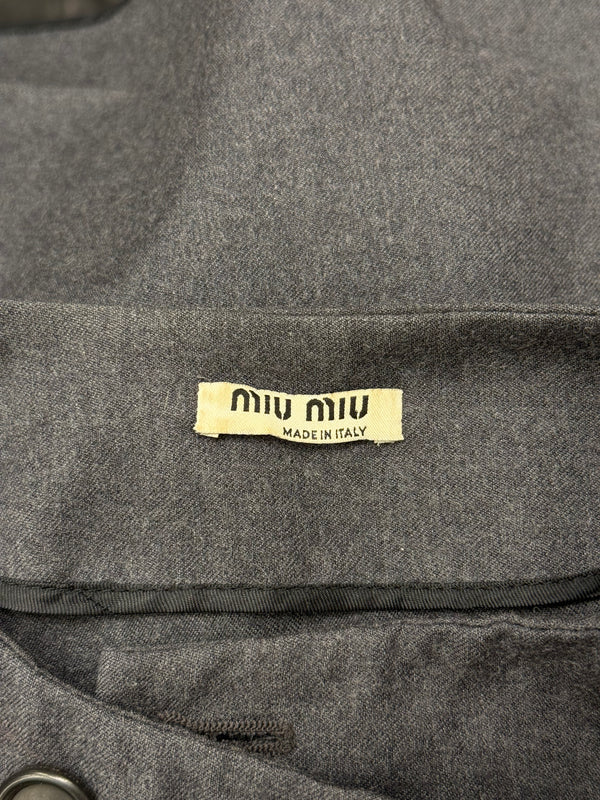 2009 Miu Miu cropped double breasted wool jacket