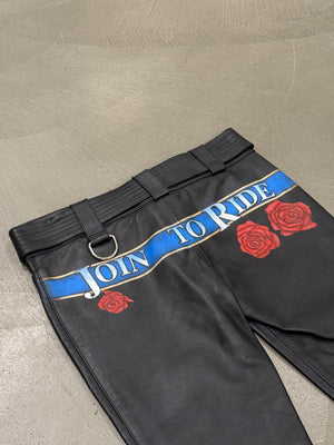 Dolce & Gabbana Join To Ride leather capri shorts