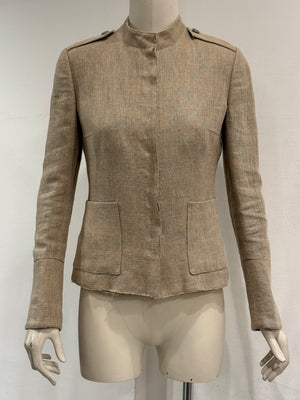 2000s Dolce & Gabbana linen military jacket