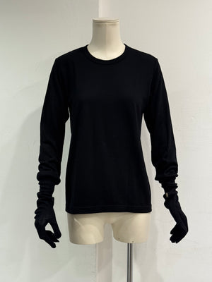 2000s Comme des Garçons glove sleeve knit sweater