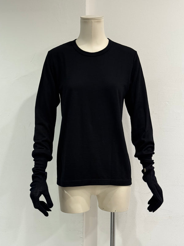 2000s Comme des Garçons glove sleeve knit sweater