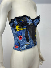 Load image into Gallery viewer, A/W2001 Christian Dior trompe l’oeil corset bustier top
