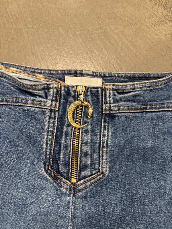 2000s Roberto Cavalli waistless low rise jeans