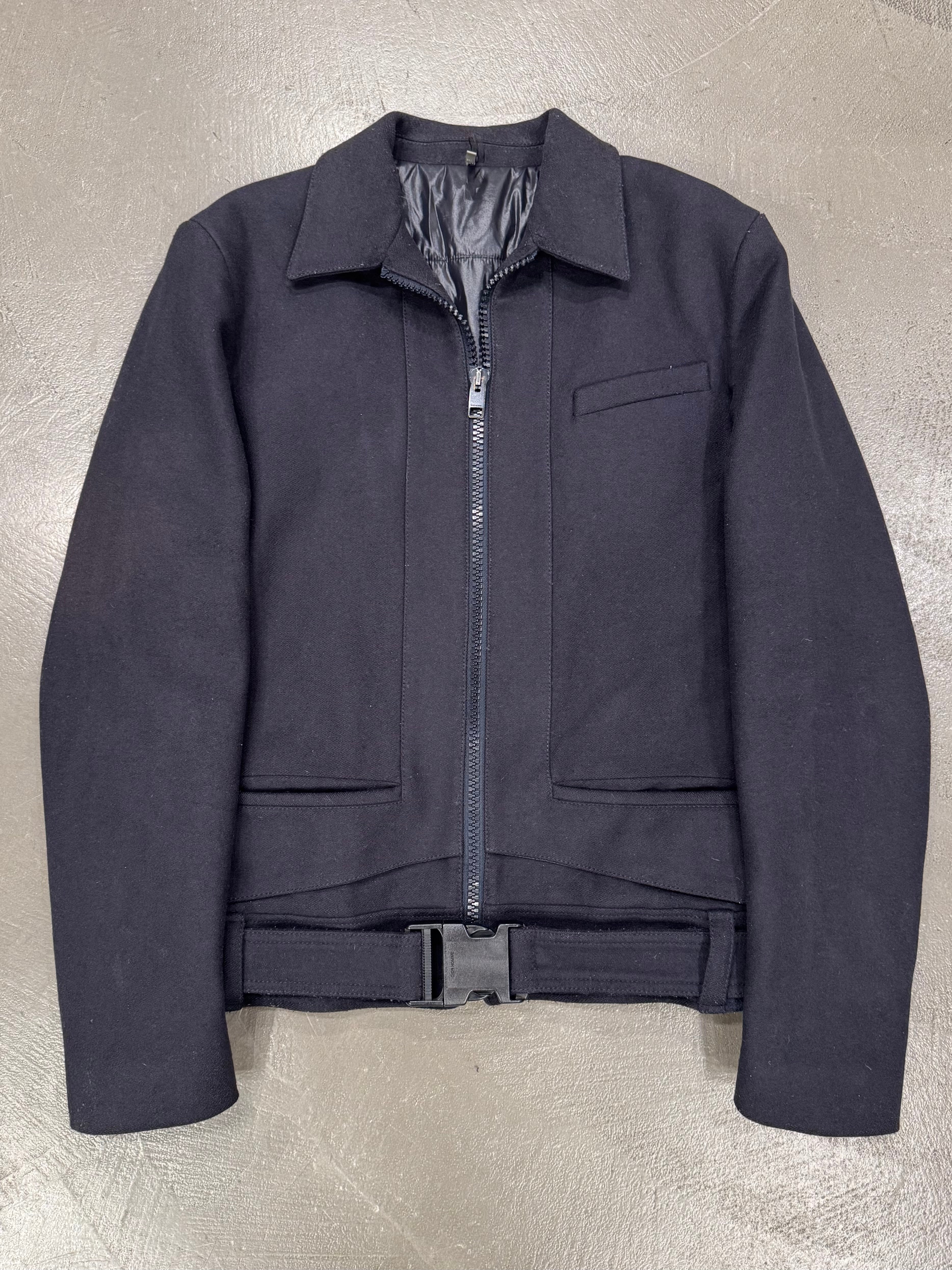 A/W2007 Dior by Hedi Slimane “Navigate” belted wool jacket