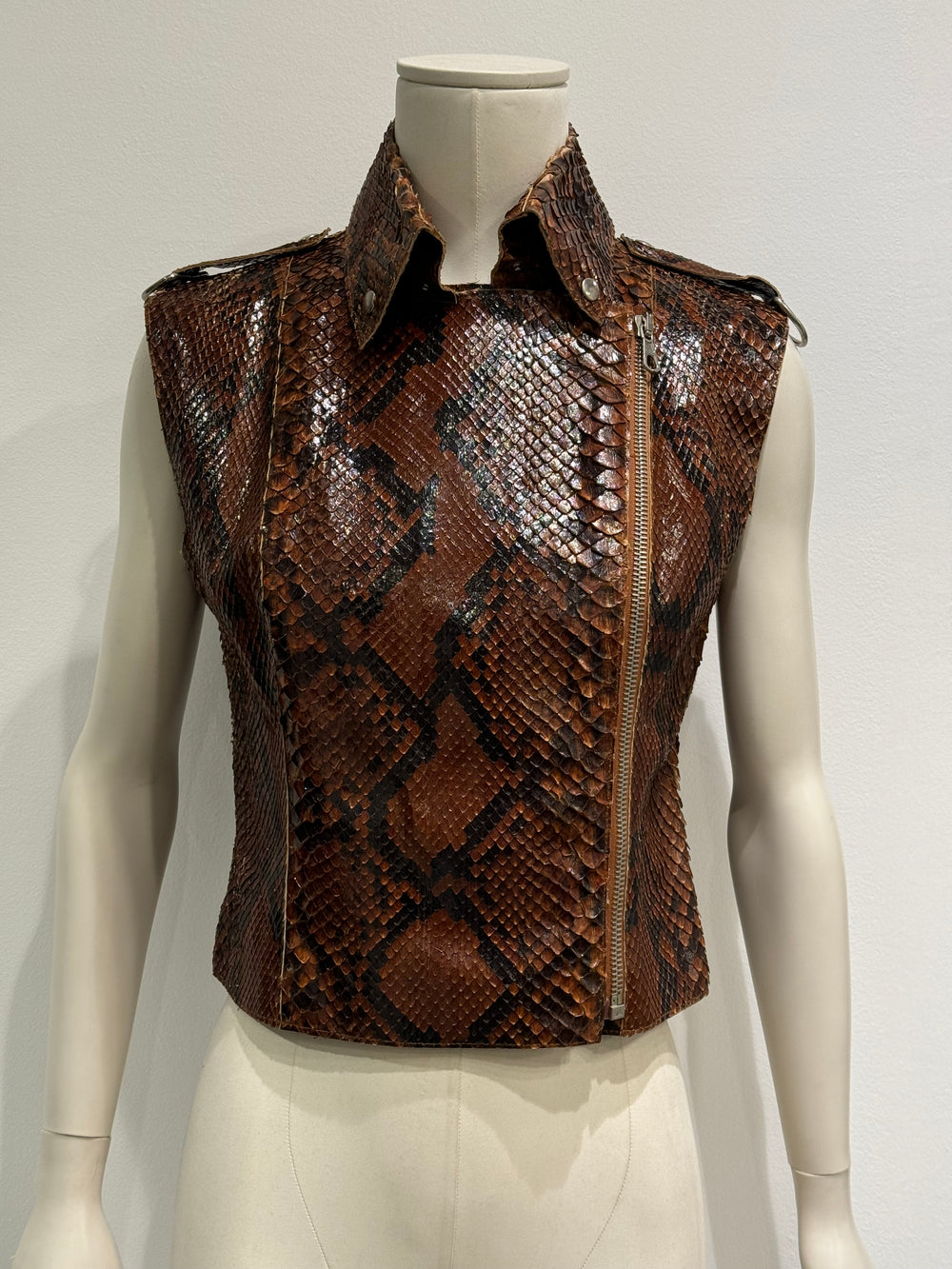 S/S2001 Dolce & Gabbana Python leather top