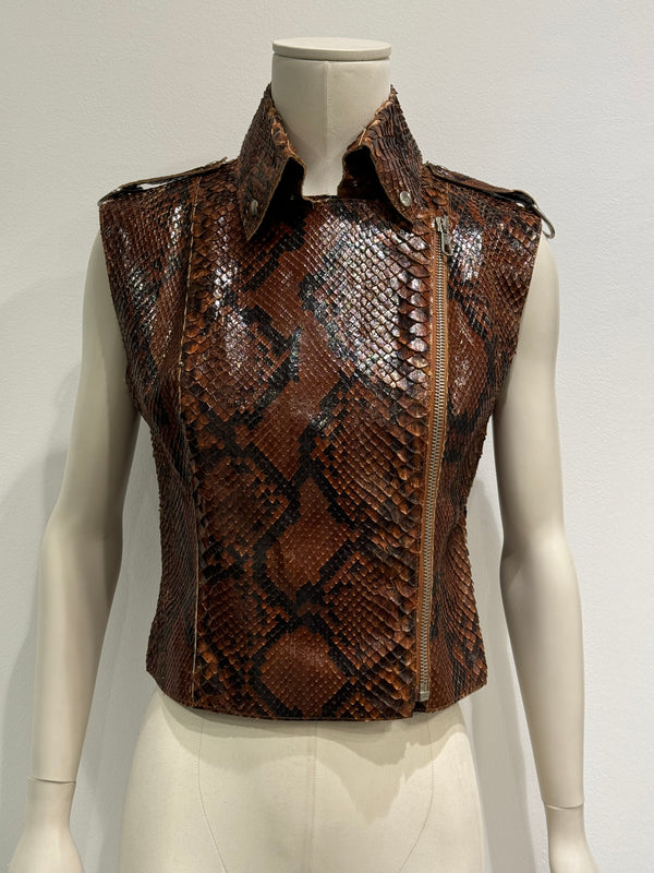S/S2001 Dolce & Gabbana Python leather top