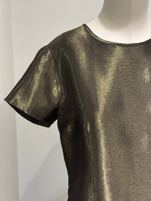 1990s Gianni Versace iridiscent top