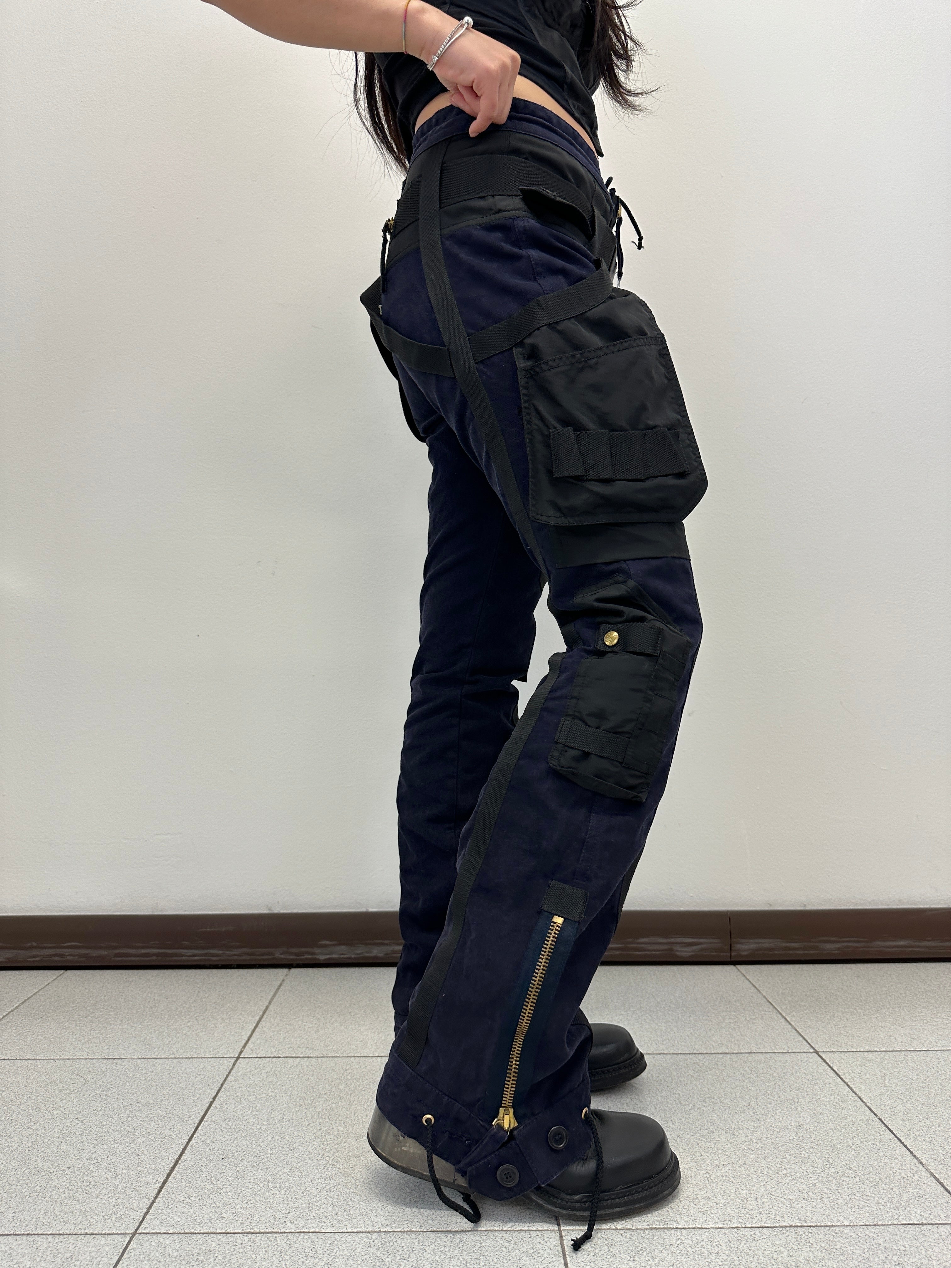 AW2003 Jean Paul Gaultier parachute bondage pants