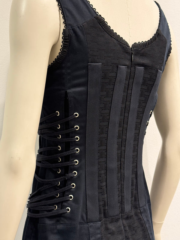 S/S2004 Dolce & Gabbana bondage corseted dress