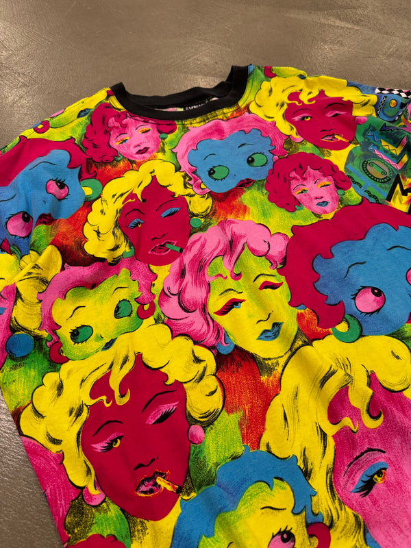 1991 Versace jeans Couture "Betty Boop and Marilyn Monroe" t-shirt