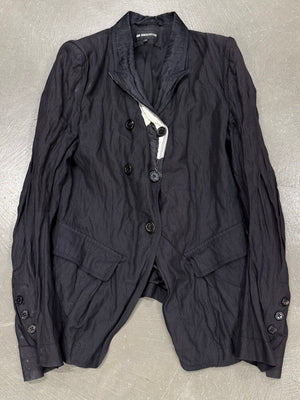 2010s Ann Demeulemeester black asymmetrical jacket